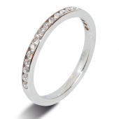 9ct White Gold 0.30ct Brilliant HSI Diamond Eternity - 2mm Band - Fast Delivery 9ct White Gold 0.30ct Brilliant HSI Diamond Eternity - 2mm Band - Fast Delivery